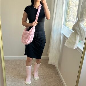 Chanel pink rain boots. 38